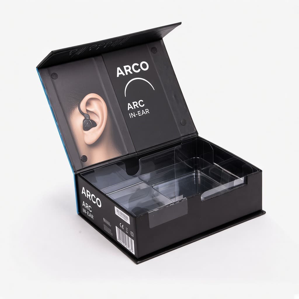 Arco kutusu, açık kapak