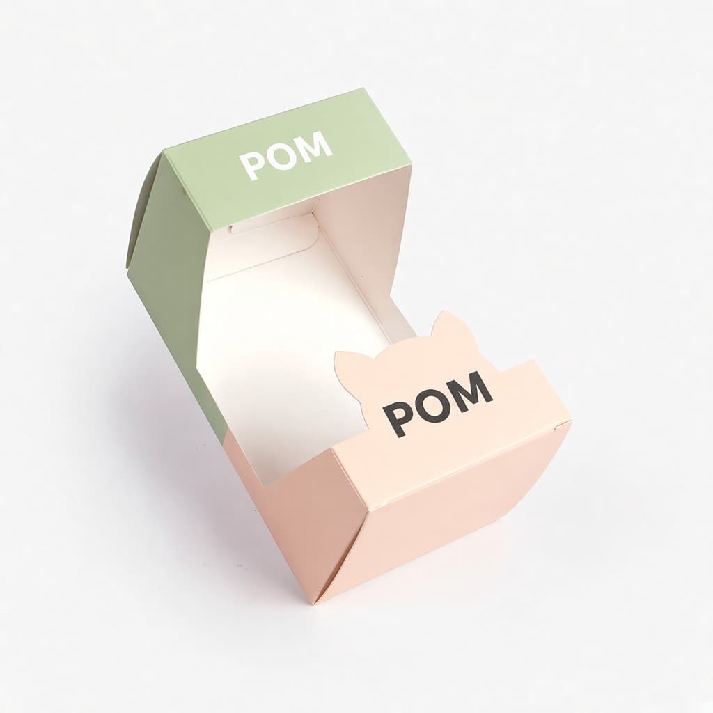 Pom kutu, açık ön