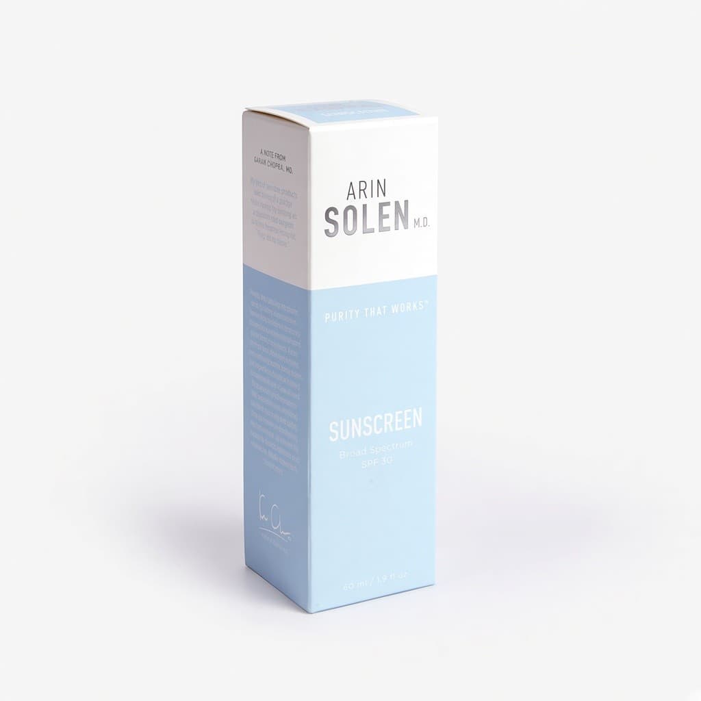 ARIN SOLEN güneş koruyucu ters geçmeli kutusu
