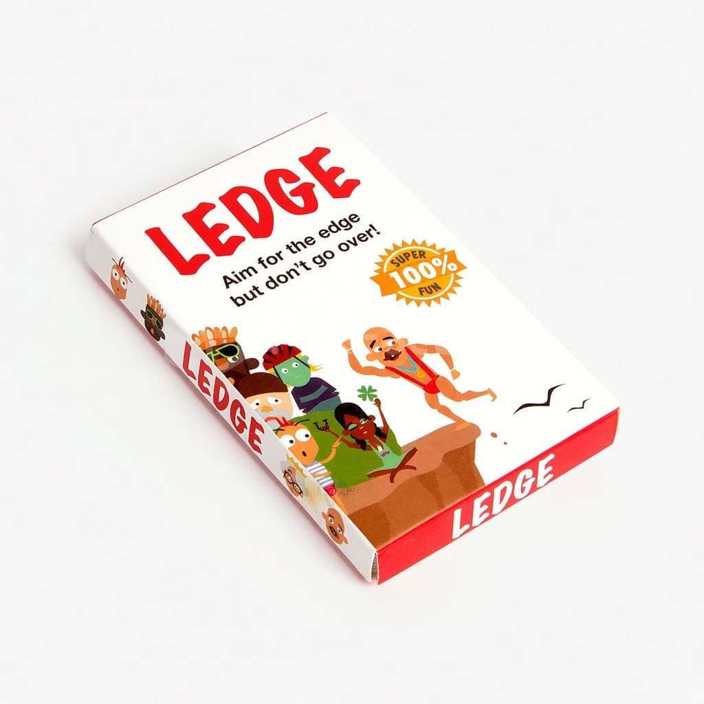 LEDGE kart oyunu ters geçmeli kutusu, ön açı