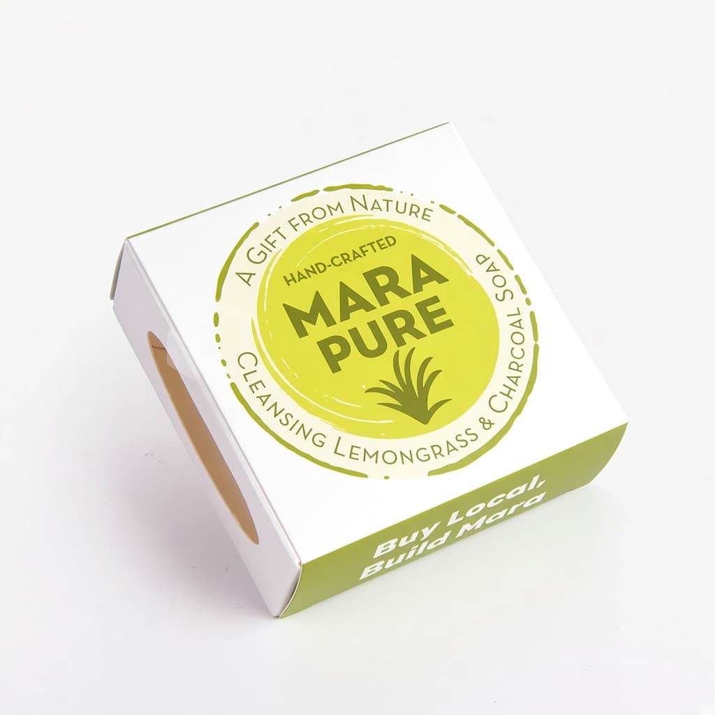 MARA PURE sabun ters geçmeli kutusu, yan açı