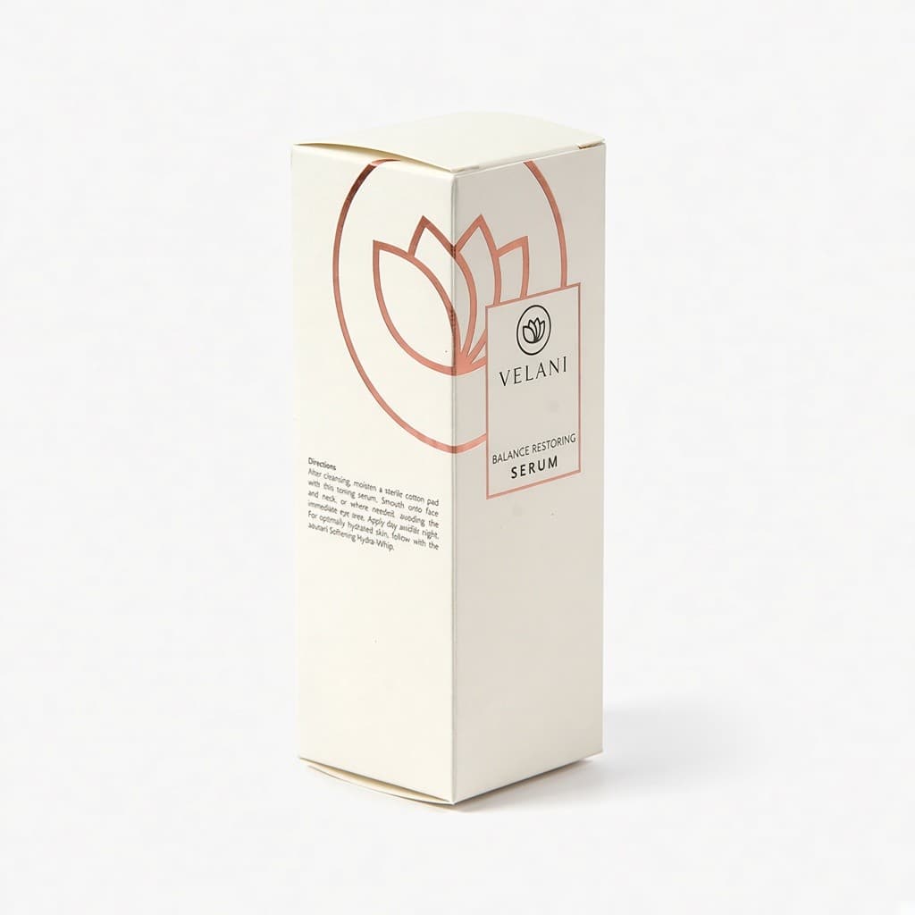 VELANI serum ters geçmeli kutusu, ön açı
