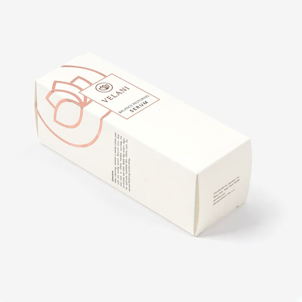 VELANI serum ters geçmeli kutusu, yan açı