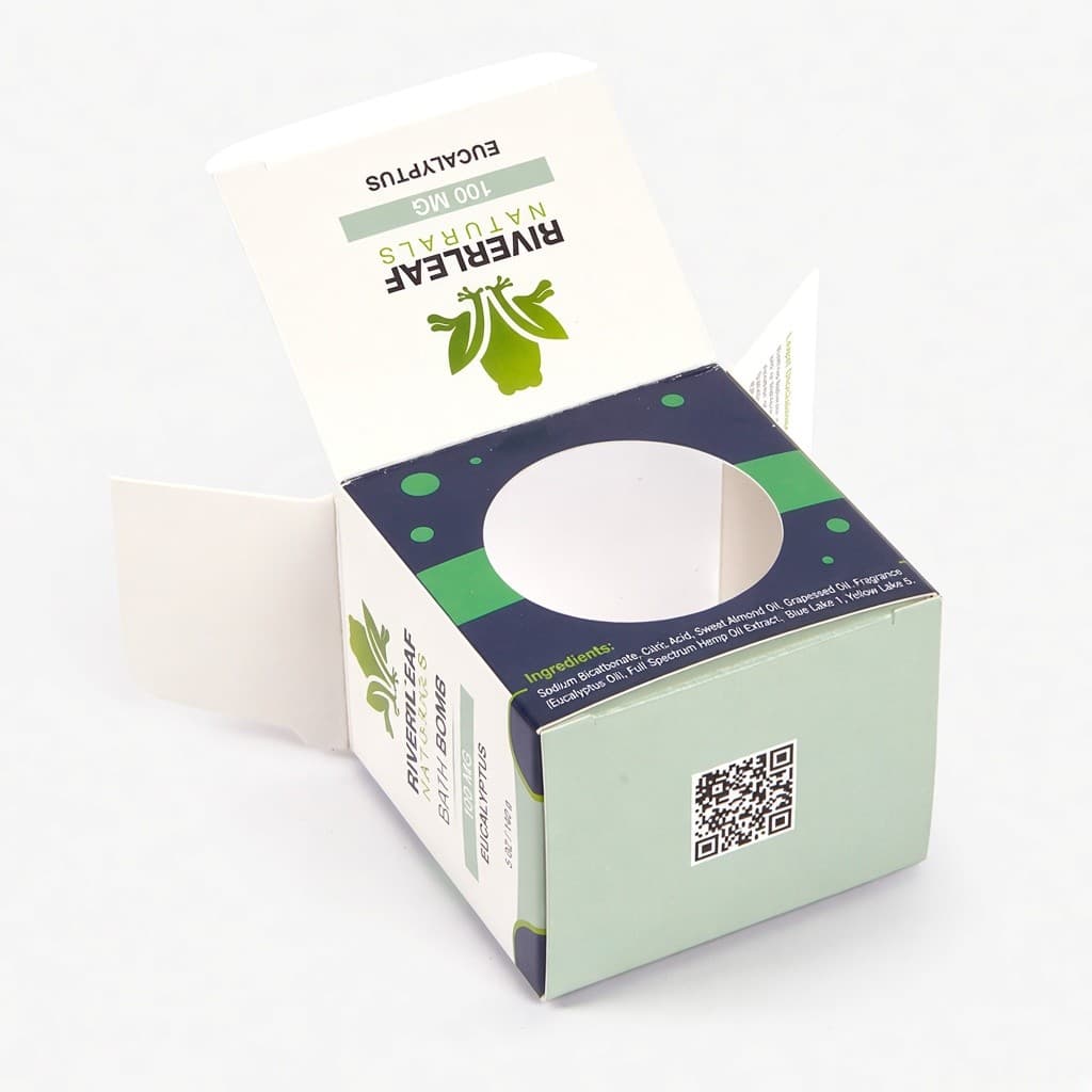 Riverleaf kutu, açık kapak
