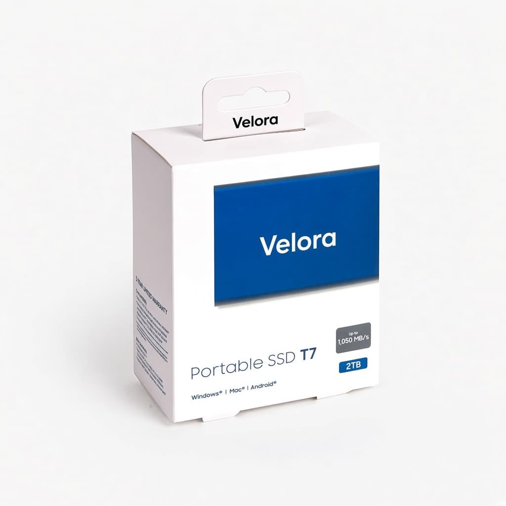 Velora taşınabilir SSD kutusu