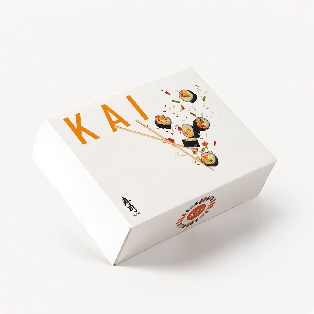 Kai beyaz sushi kutusu