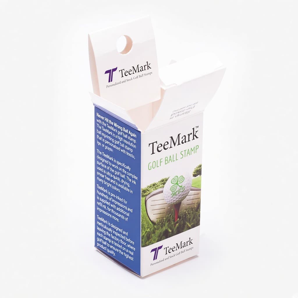 TeeMark kutusu, açık kapak