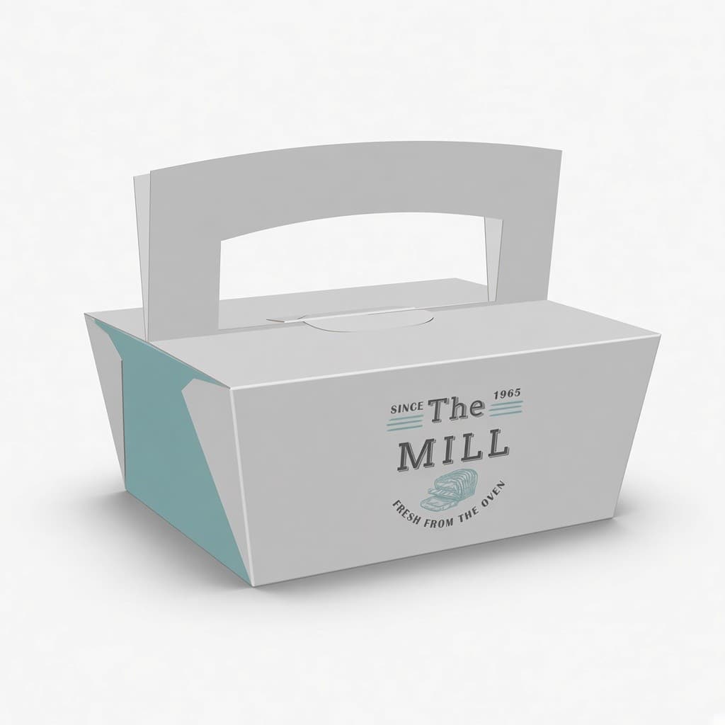 The Mill kutusu, beyaz kapalı