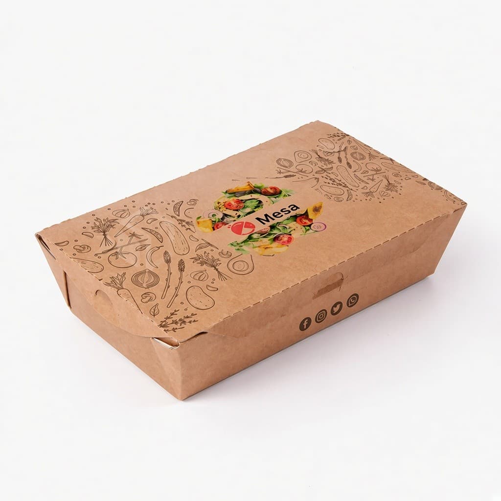 Mesa ön tuck takeout kutu