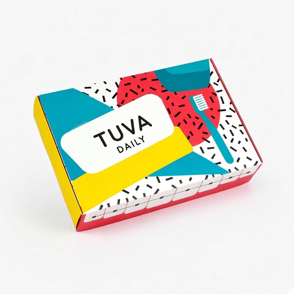 Tuva renkli diş kutusu