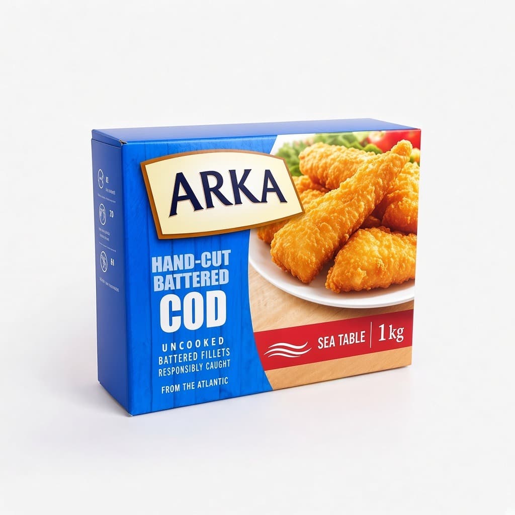 Arka panelenmiş morina kutusu