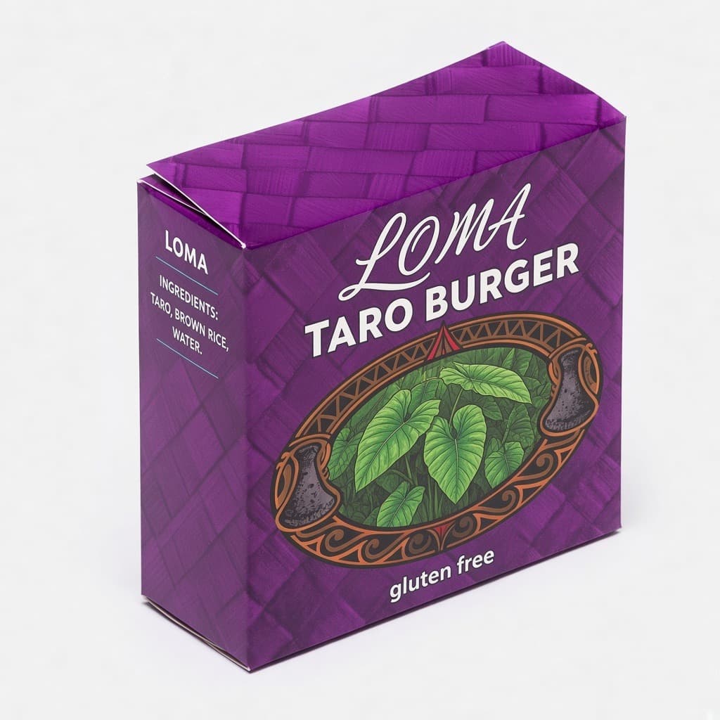 Loma taro burger kutusu