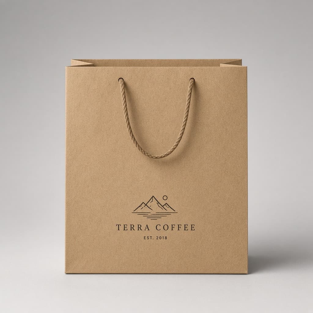 Paper bag lifestyle 2 · kraft