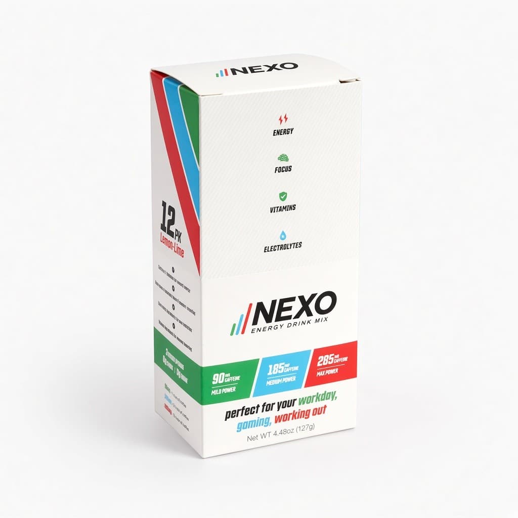 NEXO içecek tozu otomatik taban kutusu
