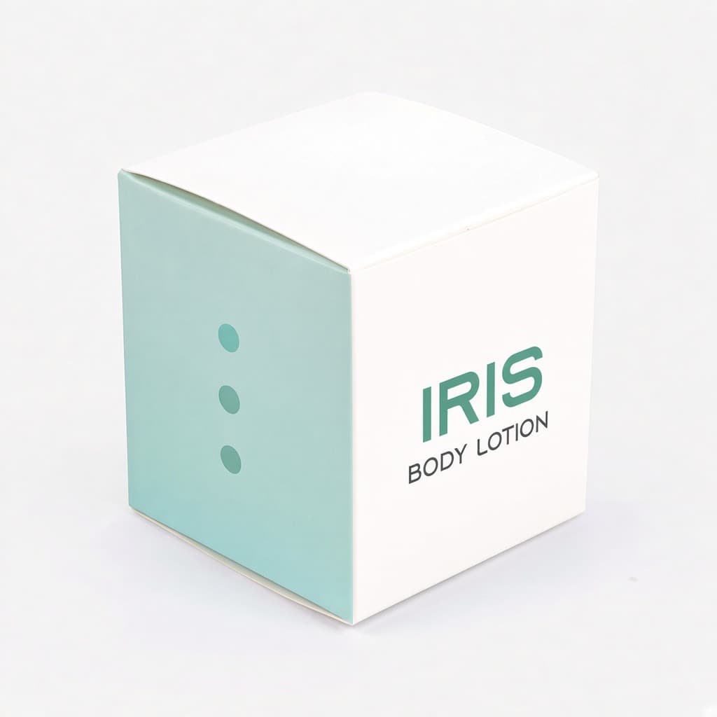 IRIS losyon ters geçmeli kutusu, ön açı