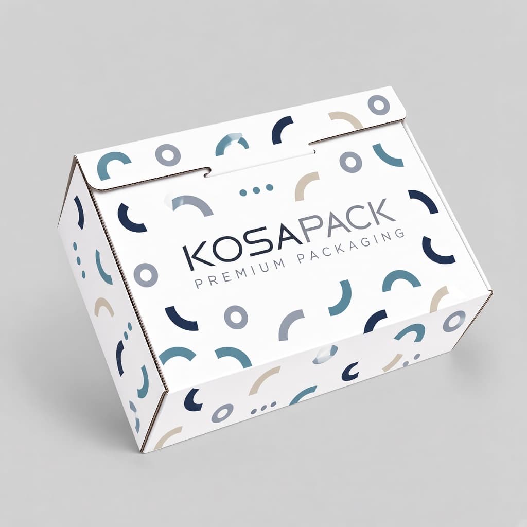 Körüklü Oluklu Kutu — kapalı baskılı