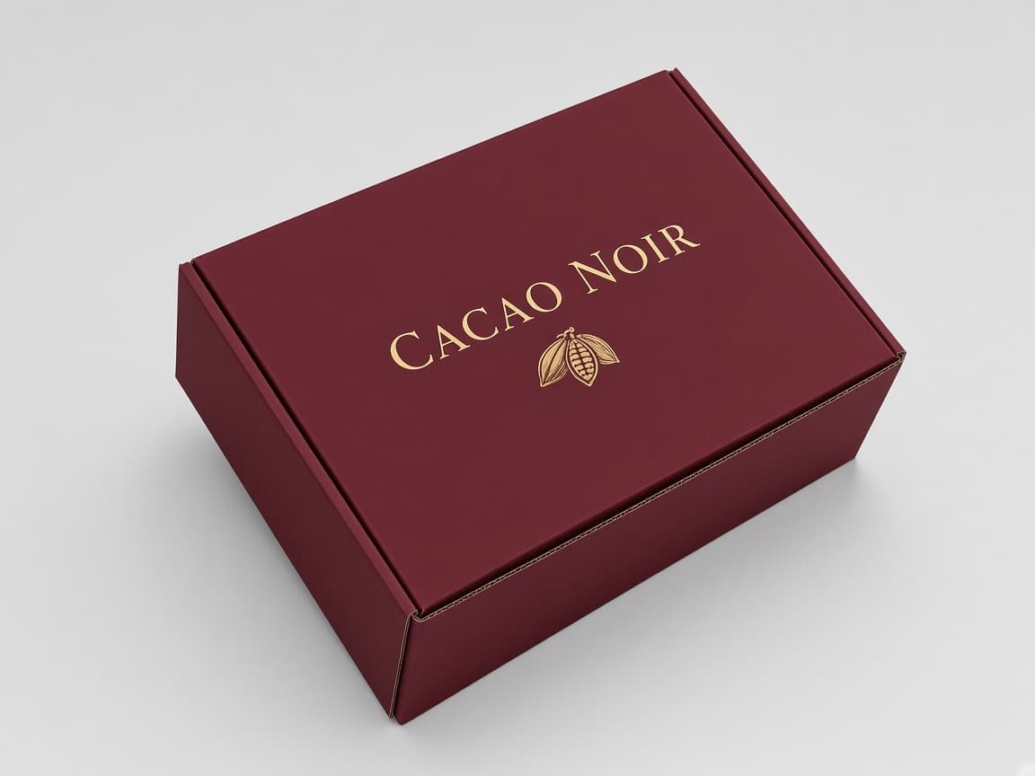 Kapalı Cacao Noir üç kanatlı kutu