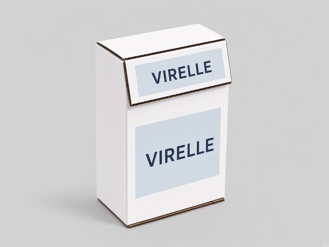 Açık Virelle ters kapaklı kutu